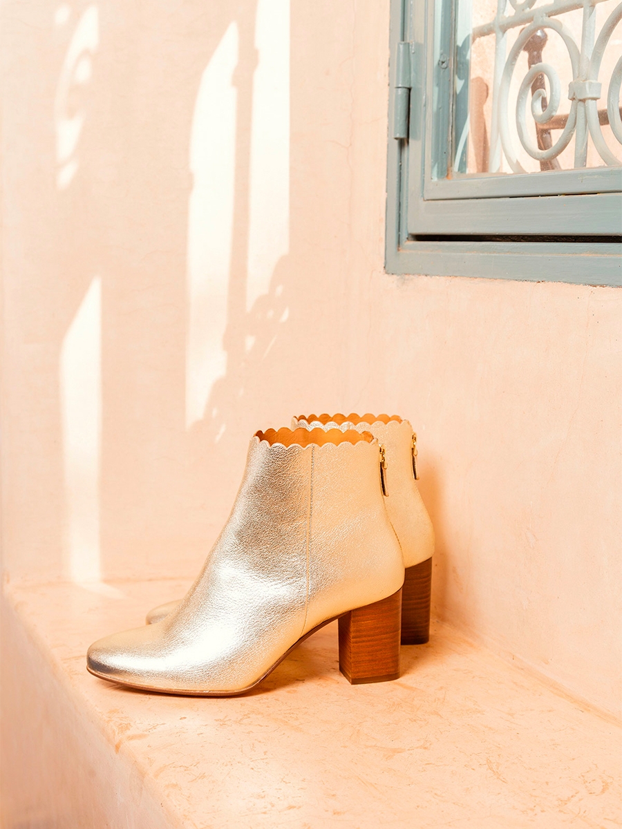bottines gold