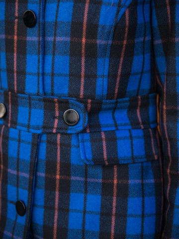 Manteau Eddy Carreaux Bleu