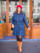 Manteau Eddy Carreaux Bleu