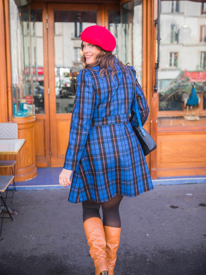 Manteau Eddy Carreaux Bleu