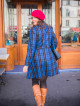 Manteau Eddy Carreaux Bleu