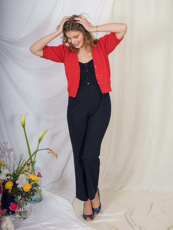 Gilet Fleur Carmin Gilet Fleur Carmin
