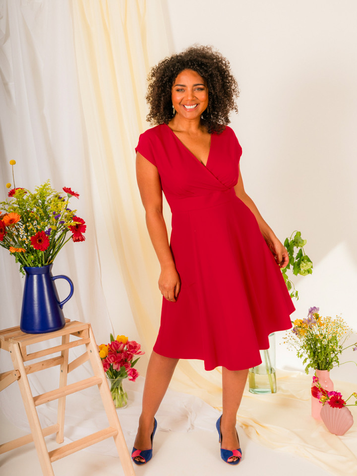 Robe Felicie Cerise Robe Felicie Cerise