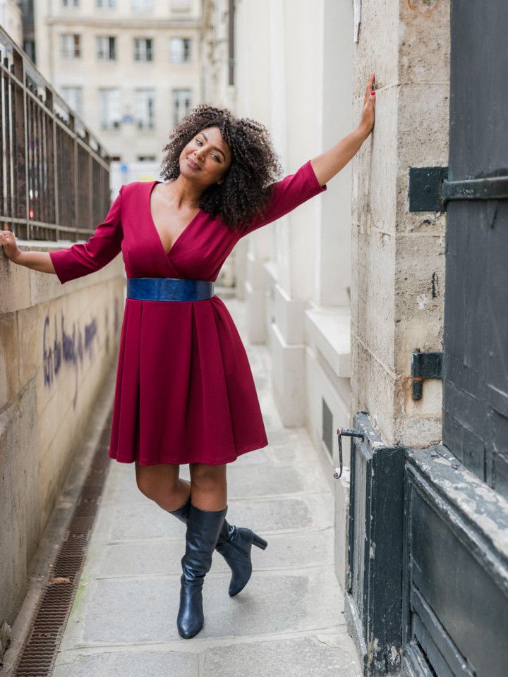 Robe Gaia Bordeaux