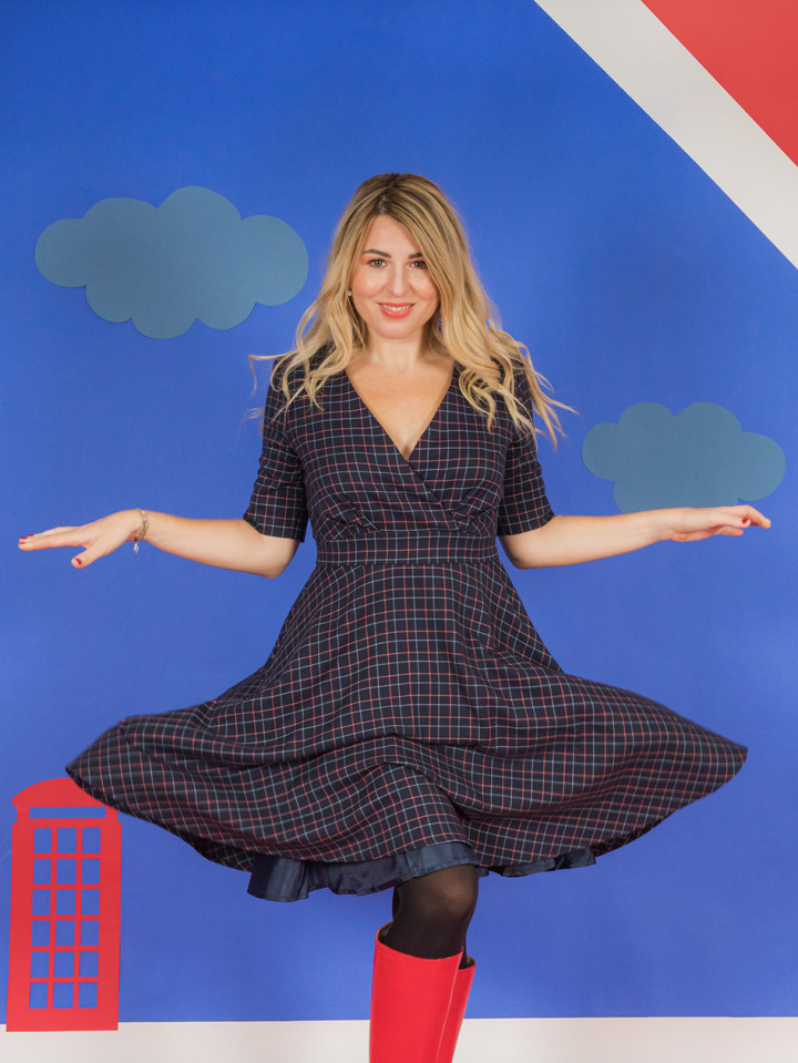Robe Eulalie Check