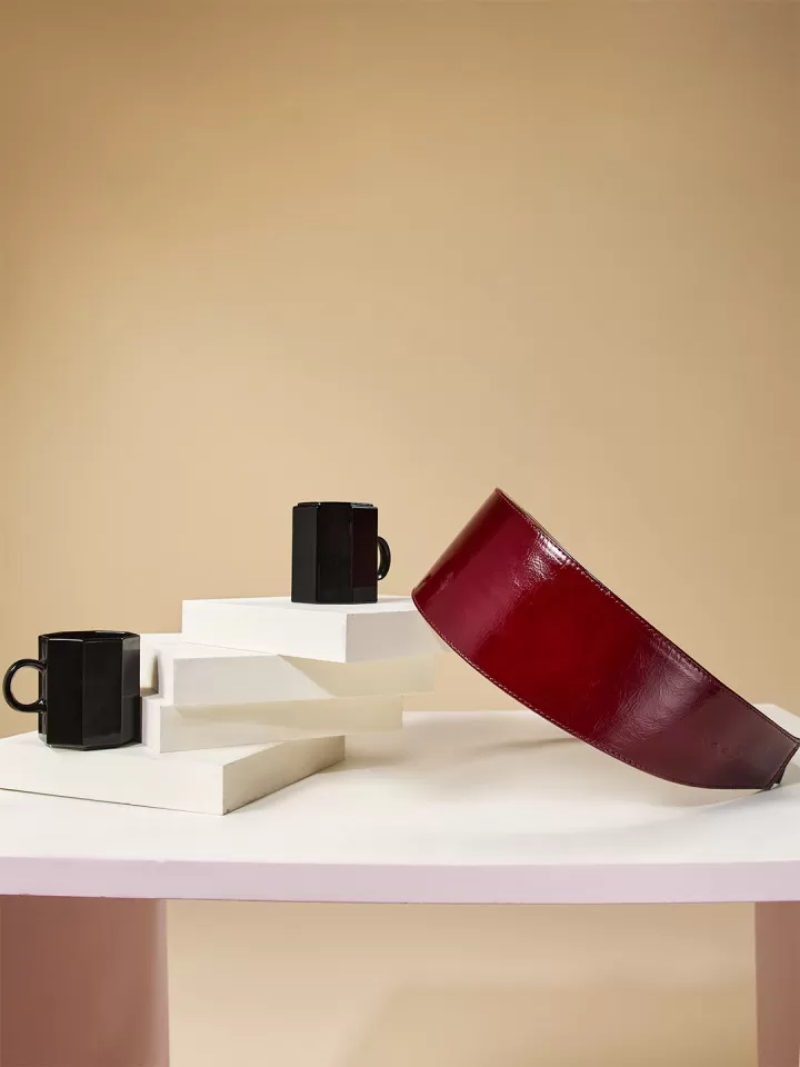 Ceinture Jade Bordeaux