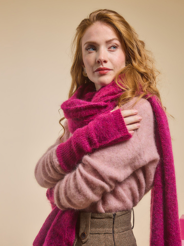 Mitaine Parme Fuchsia