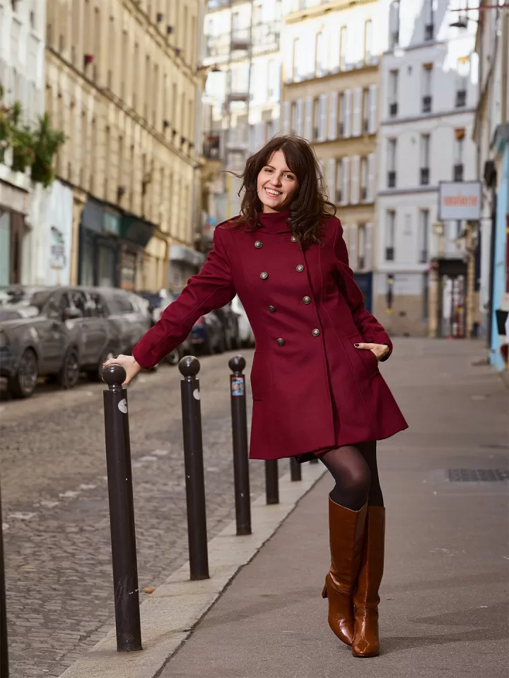 Manteau Penn Bordeaux